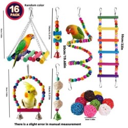 Spielzeugset für Papageien, Spielzeugvielfalt für Vogelkäfigzubehör, sicheres und langlebiges Vogelspielzeug für Nymphensitti