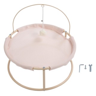 Erhöhte Katzenhängematte, faltbares, abnehmbares Katzenhängemattenbett, geräumiges Katzenschlafbett für vier Jahreszeiten