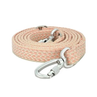 THE DOG IDEA Boho Hundeleine Blush Berry