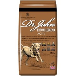 Dr John Hyppoallergen Aktiv Trockenfutter Reich an Huhn und Reis 12,5 kg