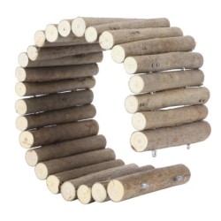 Hamster Holz Versteck Maus Nagetiere Holz Tür Zaun Ratte Brücke Leiter Kauen Toys40CM Grundtyp 40cm / 15.7in