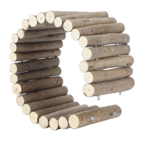 Hamster Holz Versteck Maus Nagetiere Holz Tür Zaun Ratte Brücke Leiter Kauen Toys40CM Grundtyp 40cm / 15.7in