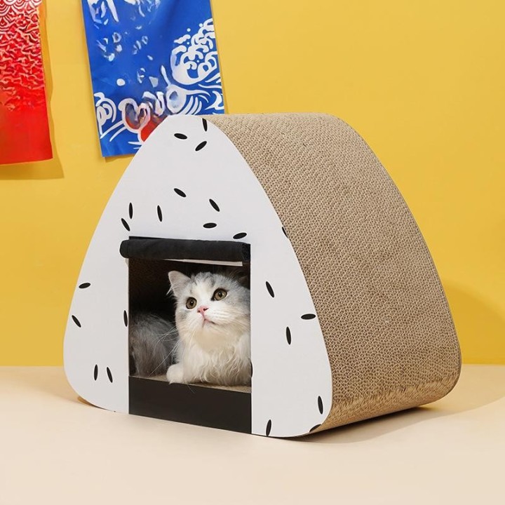 Katzenkratzbrett, verschleißfest, vertikaler Katzenkratzbaum, kreatives Krallenschleifbrett, verliert keine Krümel, gewelltes