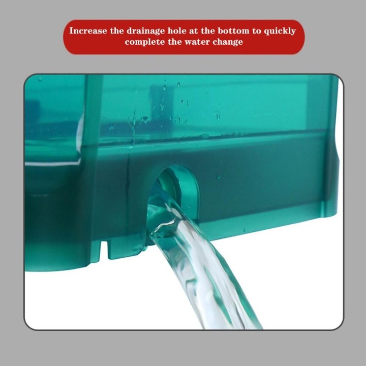 Schildkrötenbecken-Starter-Kit Schildkrötenbecken mit Sonnenplattform, Abfluss, abnehmbarem transparentem Zaun, Regenduschkop