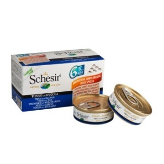 Schesir 24x50g Thunfisch mit Wolfsbarsch, in Gelee