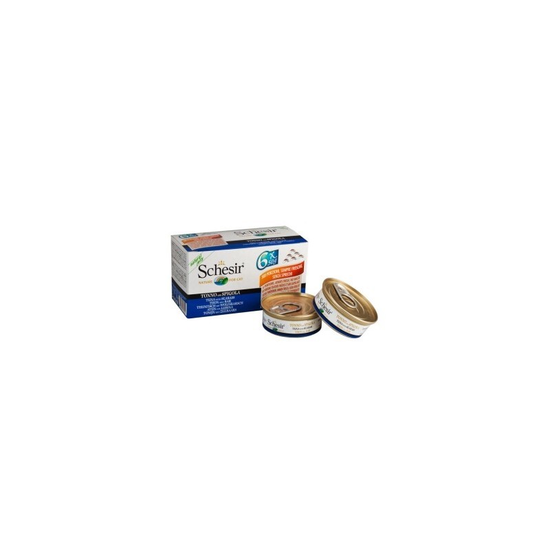 Schesir 24x50g Thunfisch mit Wolfsbarsch, in Gelee