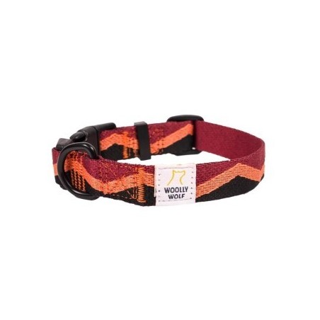 Woolly Wolf Halsband Peaks Cranberry L