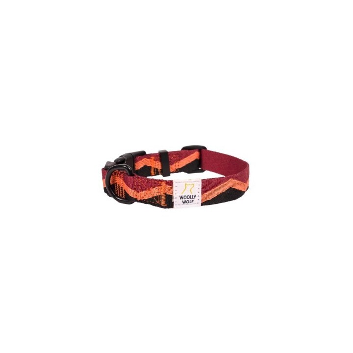 Woolly Wolf Halsband Peaks Cranberry L