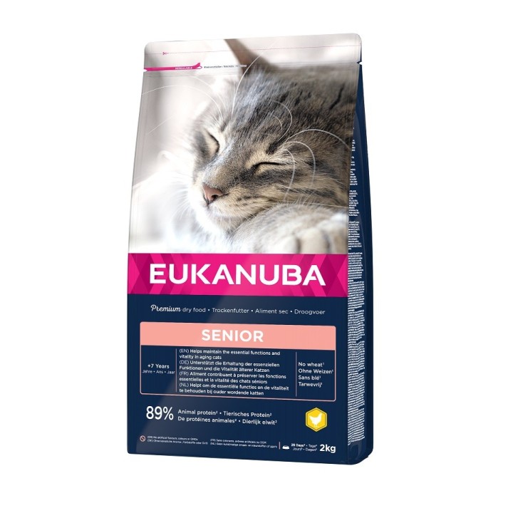 EUKANUBA Cat Senior All Breeds Top Condition Chicken & Liver 2 kg