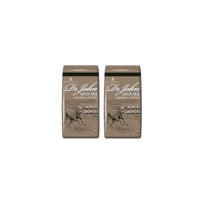 Dr John Getreidefreies Huhn & Kartoffeln 2x12,5 kg