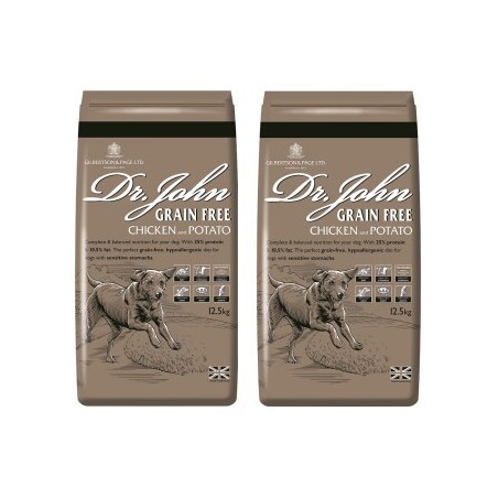 Dr John Getreidefreies Huhn & Kartoffeln 2x12,5 kg