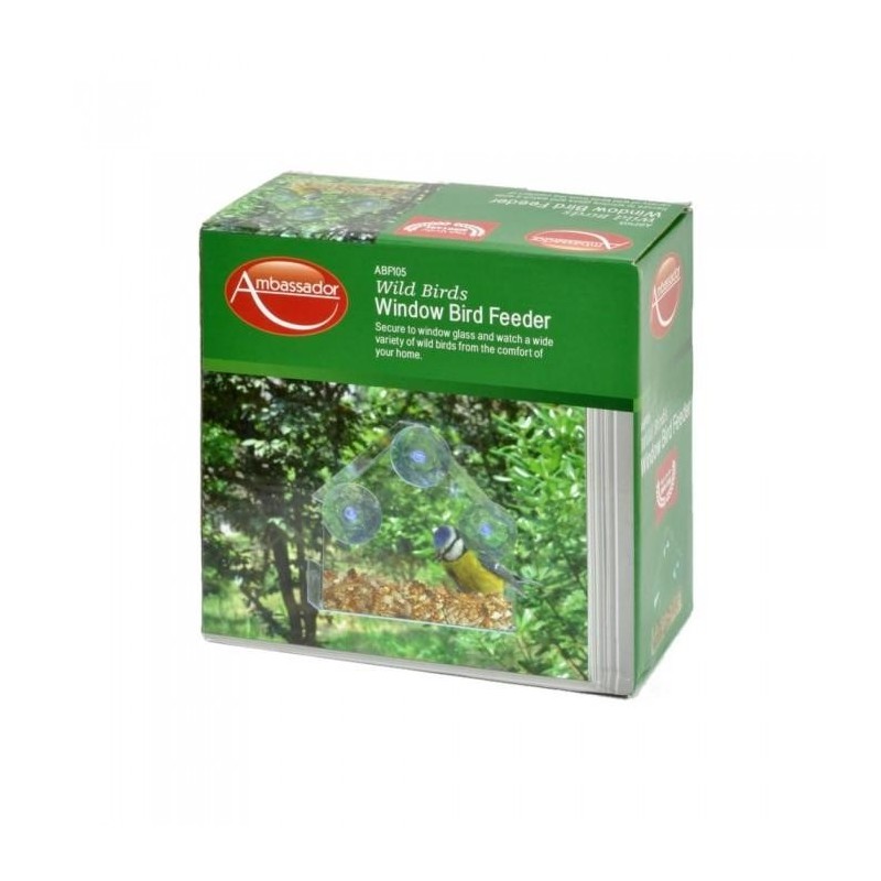Ambassador Window Bird Feeder One Size transparente weiße