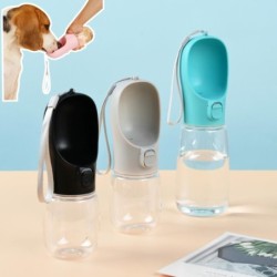 Haustier-Hundewasserflasche, tragbarer Trink-Futterspender für kleine große Hunde, Katzen, Outdoor-Reisen, auslaufsicher, Wel