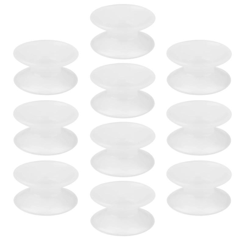 10 Stück doppelseitige Saugnäpfe aus Silikon für Glas-Aquarien
