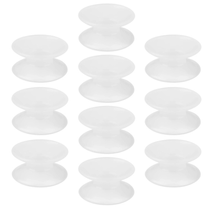 10 Stück doppelseitige Saugnäpfe aus Silikon für Glas-Aquarien