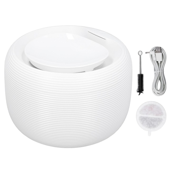 Haustier-Trinkbrunnen, 2,5 l, große Kapazität, leiser Betrieb, effiziente Filtration, Katzen- und Hundewasser L