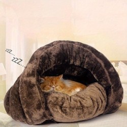 Neues Haustier-Katzen-Hundehaus-Zwinger-Welpen-Höhlen-Schlafbett-super weiche Matten-Auflage-warmes Nest