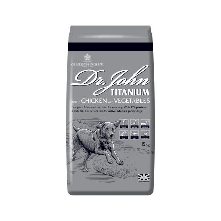 Dr John Reich an Huhn mit Gemüse Titanium 15 kg