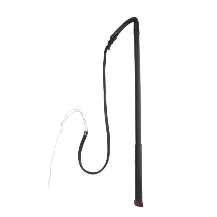 Künstlicher Rindsleder-Hunderührpeitschenschläger mit Griff für mittelgroße und große Hunde, Trainingszubehör