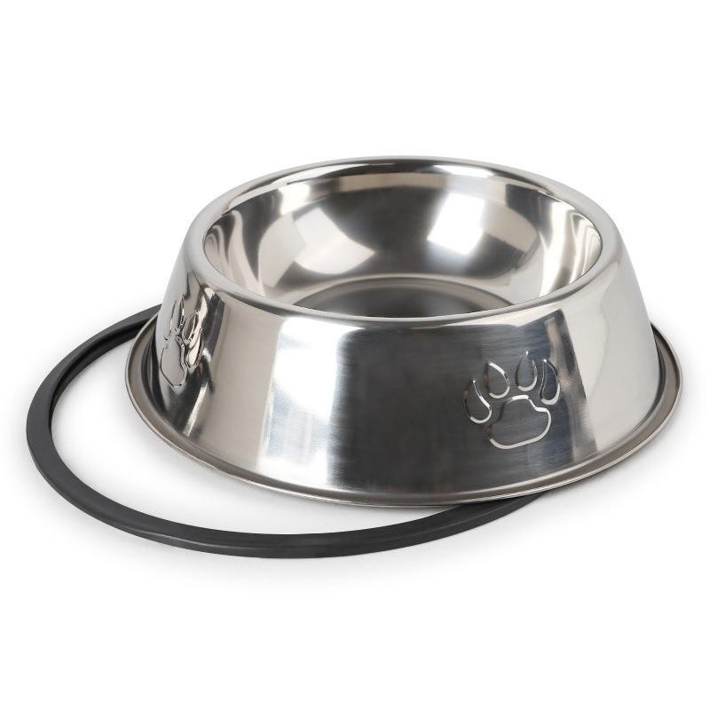 Hochwertiger Hundenapf aus Edelstahl mit Pfotendesign, rutschfest, Anti-Ameisen-Form, Futternäpfe für Katzen und Hunde, Futte