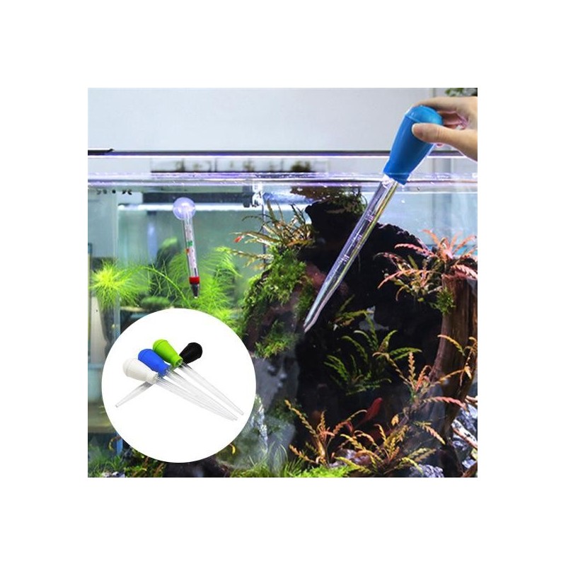 4 Stück 30 ml Reinigungsabfallentferner für Aquarien, manueller Wasserwechsel-Tropfpipette für Aquarien, multifunktionaler Öl