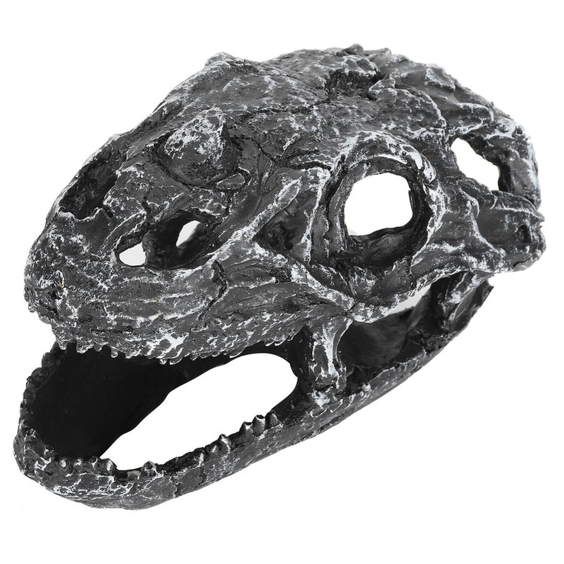 Reptilienversteck aus Kunstharz, Höhle, Schlangenschädel, Simulation, Verstecklandschaft für Eidechsen, Spinnen, Skorpione, H