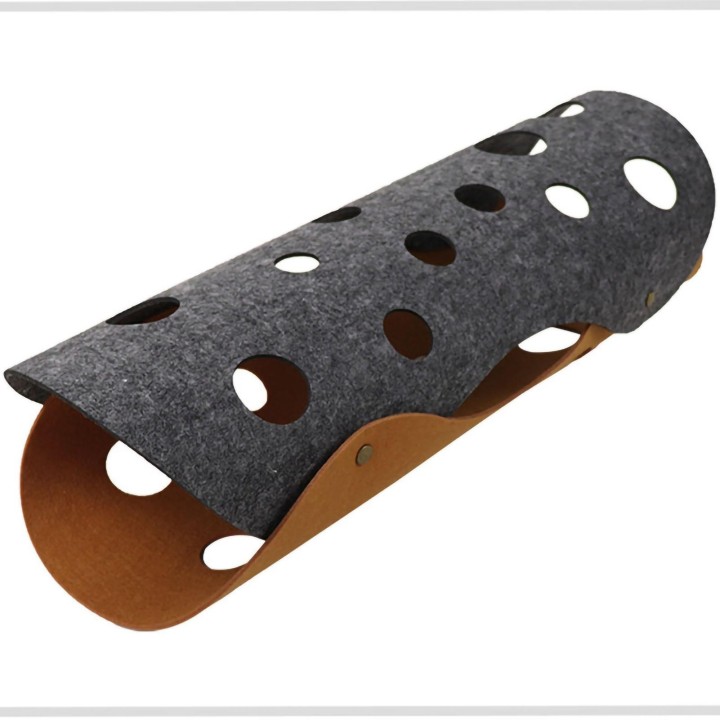 Katzentunnel aus Filz, abriebfest, interaktiv, zusammenklappbar, universelles Katzentunnel-Röhrenspielzeug für Katzen