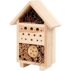 Hôtel à insectes en bois à décorer - 18,4 x 26,1 cm