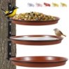 3-teiliges Vogelfuttertablett, zum Aufhängen an der Wand, am Baum montiert, Vogelbad, Spa, faltbar, multifunktional, Futtersp
