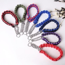 Gewebte Hundehalsbänder P-Kette Golden Retriever Nylon Verstellbares Halsband Für Kleine, Mittlere Und Große Hunde Spaziereng