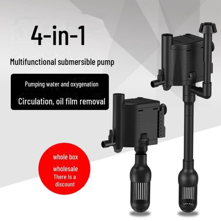 Leiser Multifunktions-Tauchfilter und Sauerstoffpumpe für Aquarien 3-in-1 JP-500GS