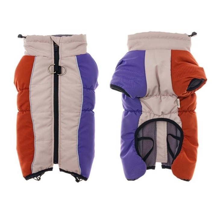 Weiche Winterkleidung für Hunde, wasserdichte Haustierjacke, Mantel mit Geschirr für kleine, mittelgroße und große Hunde, war