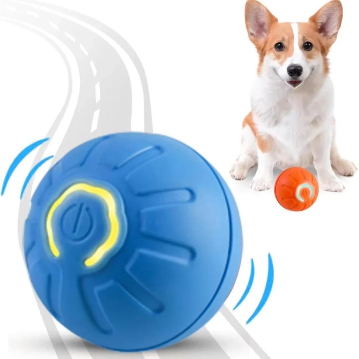 Haustierspielzeug Gravity Electric Amusement Pet Ball Smart Bouncing Ball für Hunde und Katzen blau