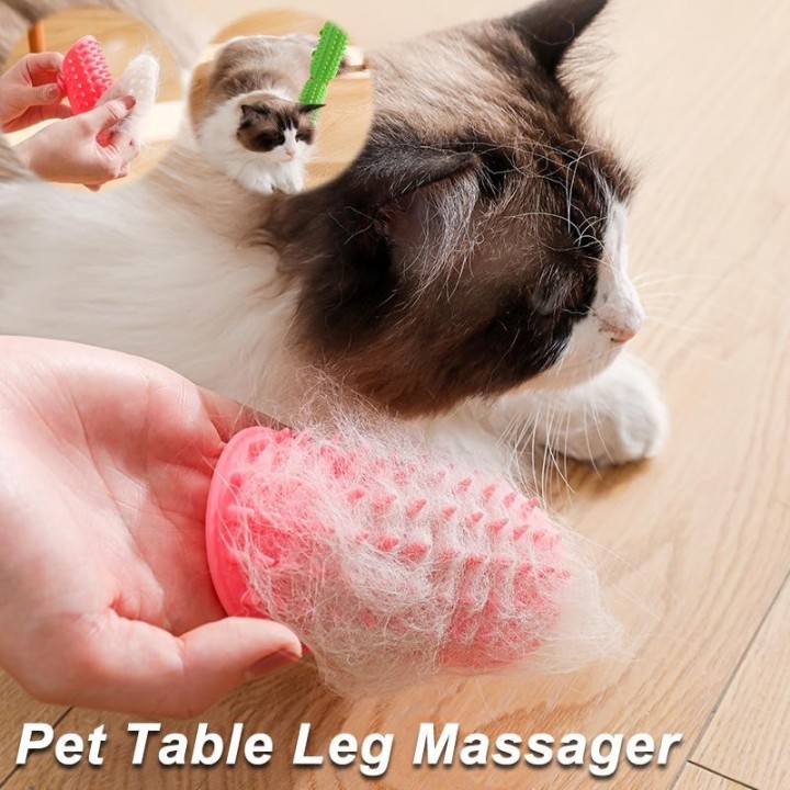 Massagekamm zur Haarentfernung bei Katzen, Katzenkratzbürste, Fellpflege, selbstreinigende Katzenkratzkämme für die Wand- und