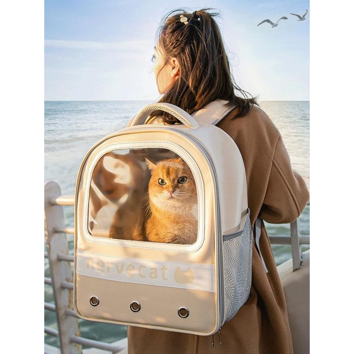0-10 kg Katzentragetasche Atmungsaktiver Hunderucksack aus Netzstoff Große Kapazität Katzentragetasche Outdoor-Reisen Haustie