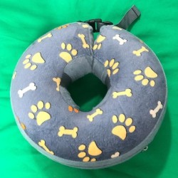 Aufblasbares Hundehalsband Isabelino, elisabethanisches Halsband gegen Bissverletzungen für Hunde, Katzen, Genesung von Halsw