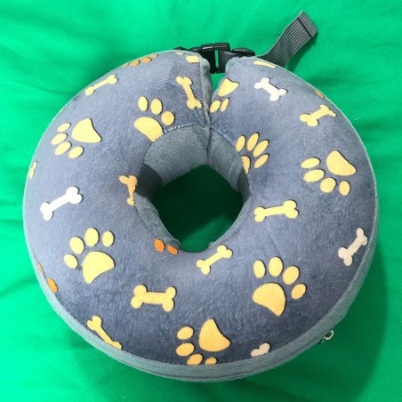 Aufblasbares Hundehalsband Isabelino, elisabethanisches Halsband gegen Bissverletzungen für Hunde, Katzen, Genesung von Halsw