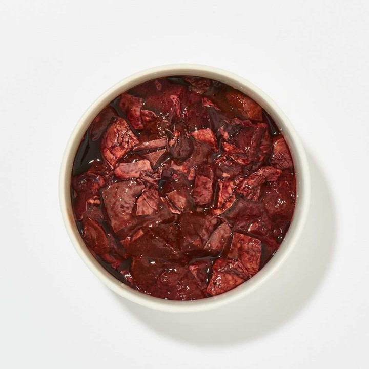 Rindermilz gewürfelt