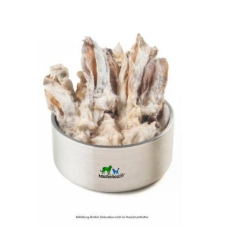 Kaninchenohren mit Fell getrocknet, 500 g