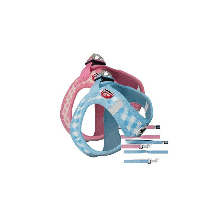 Curli Vest Harness Air-Mesh & Leash Puppy Set - XXXS - Hellrosa