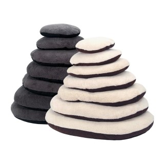 51 Degrees North Sheep ovales Hundekissen - Grau & Schwarz - 40 x 30 cm