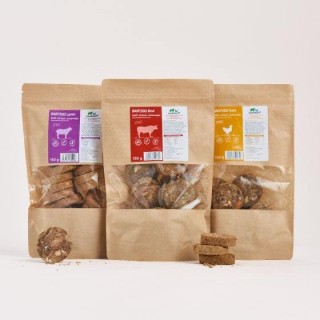 BARF2GO Komfort Plus Taler Kennenlernpaket, 3 x 150 g