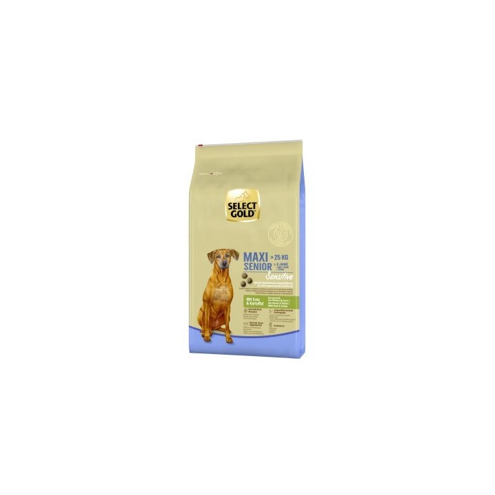 SELECT GOLD Sensitive Senior Maxi Ente und Kartoffel 2x12 kg