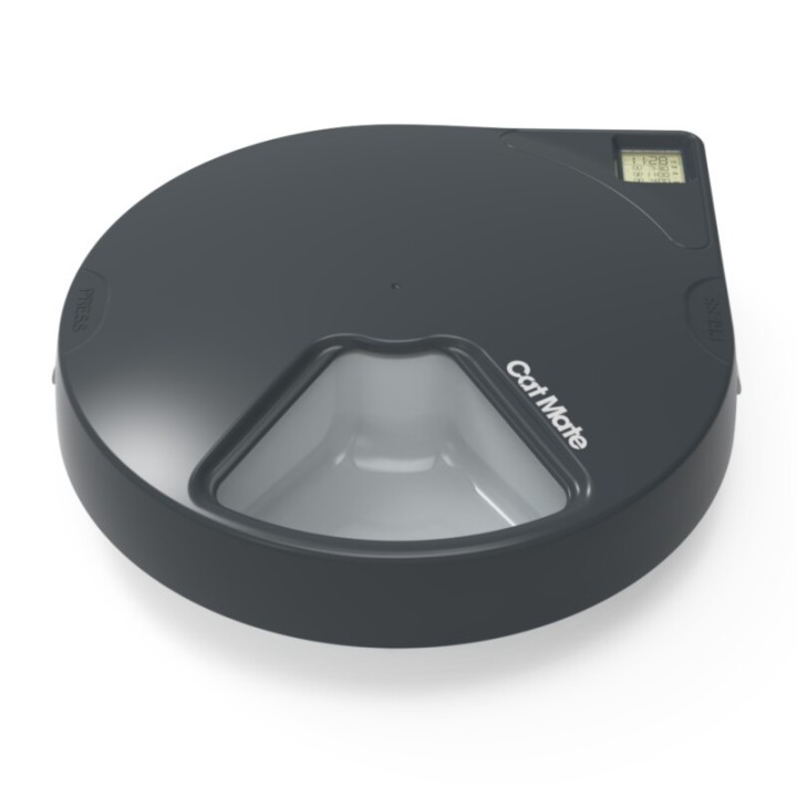 Cat Mate Futterautomat mit digitalem Timer für fünf Mahlzeiten (C500)