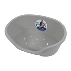 Moderna Hundekorb aus Kunststoff - Schwarz - 50 cm