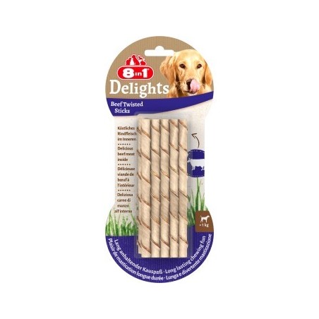 8in1 Delights Twisted Sticks Rind 10 Stück