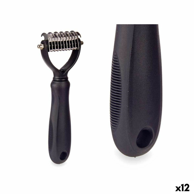Hundeharke Mascow 333 Schwarz Silikon 6,5 x 17 x 3 cm 12 Stück