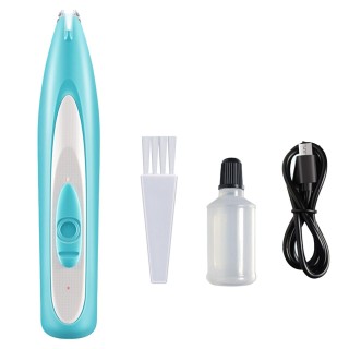 Hundepfotentrimmer mit LED-Licht USB wiederaufladbarer kabelloser Tierhaar-Pflegetrimmer