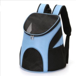 Haustier-Atmungsaktiver Rucksack, stoßfest, faltbar, Katzen-Reiseträger mit Tragegriff für Haustiere und Katzen L(34x30x40cm/
