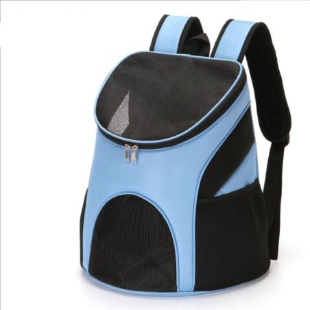 Haustier-Atmungsaktiver Rucksack, stoßfest, faltbar, Katzen-Reiseträger mit Tragegriff für Haustiere und Katzen L(34x30x40cm/